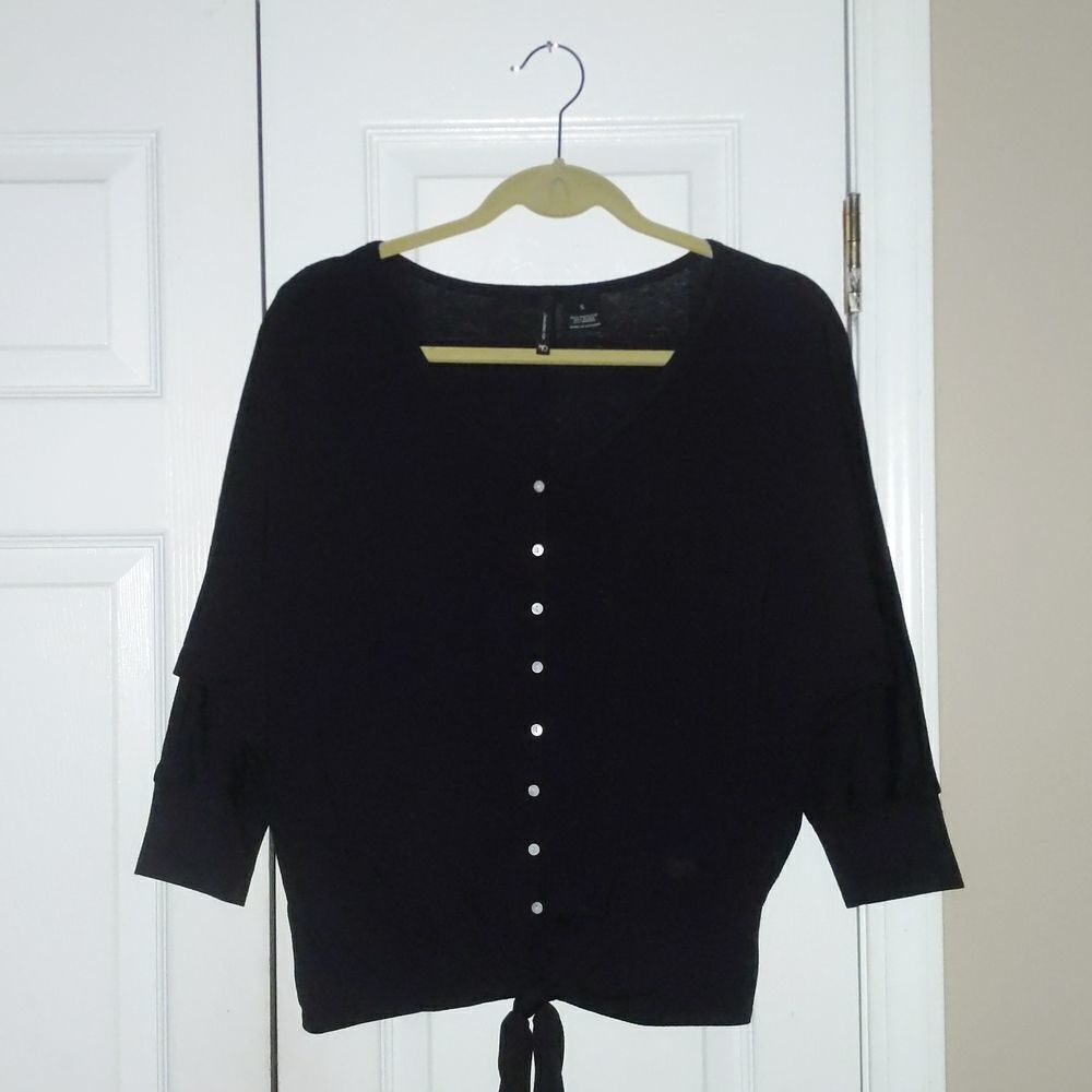 New Directions faux button down shirt Sz S